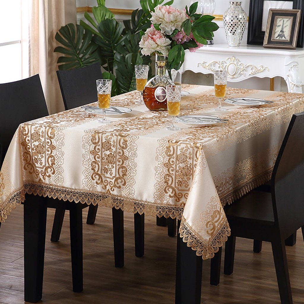 Nappe rectangulaire à carreaux en 100% coton Vichy pour table de cuisine