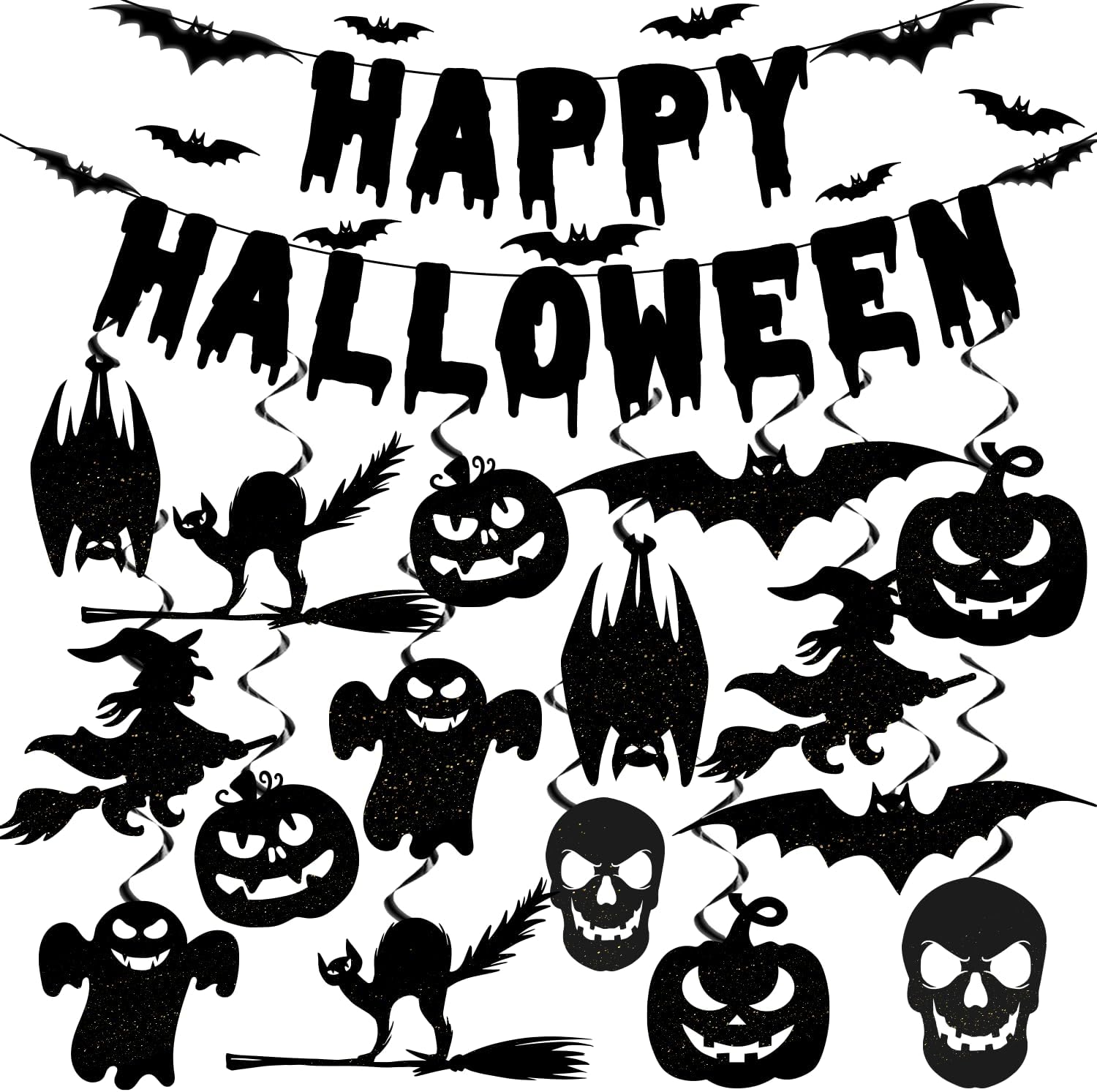 Amazon.com: Halloween Office Decor, Halloween Party Decorations Include ...