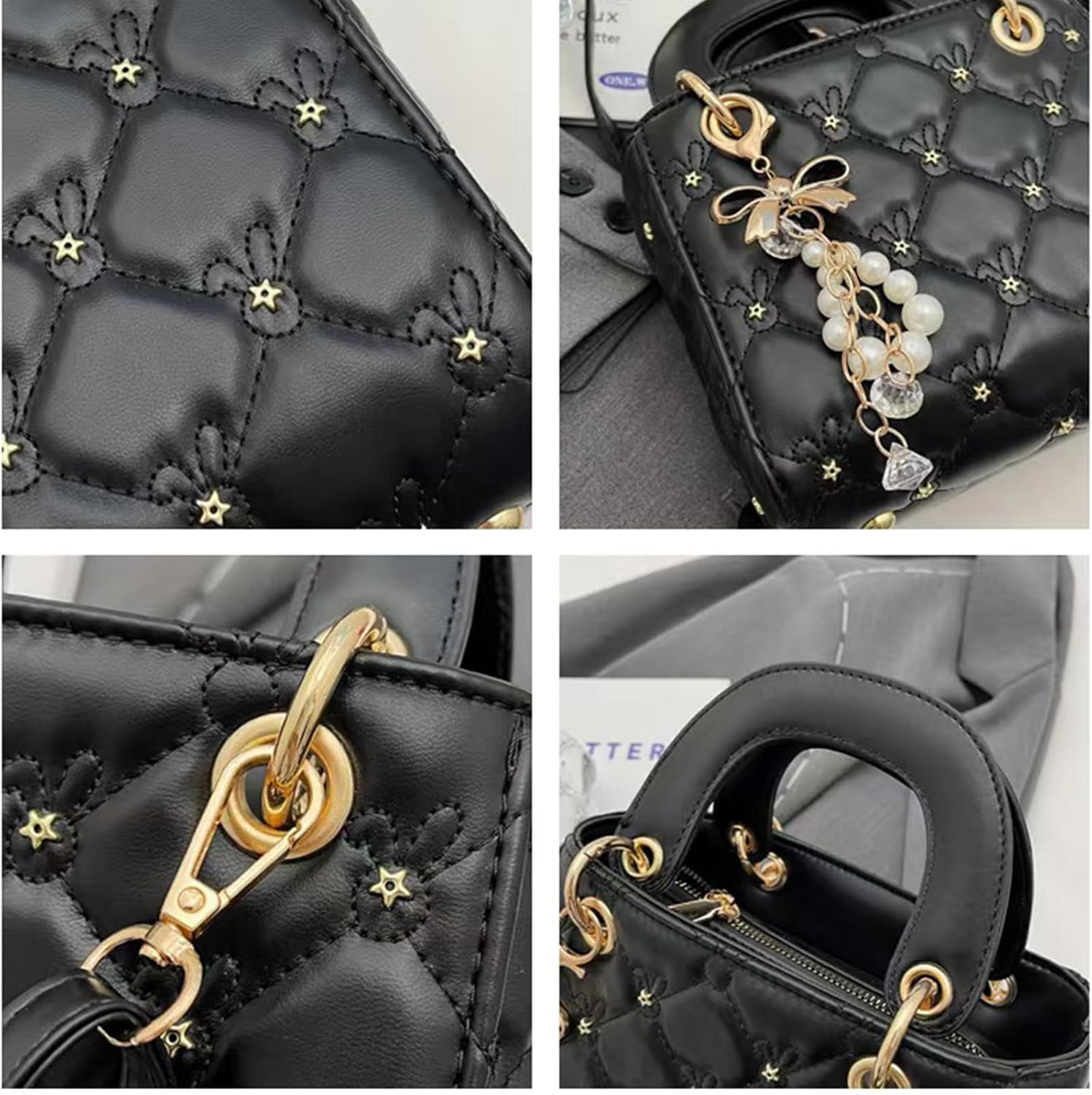 DISSONA Purses and Handbags for Women Fashion Ladies PU Patent Leather Top Handle Satchel Shoulder Tote Bags Crossbody - Image 6