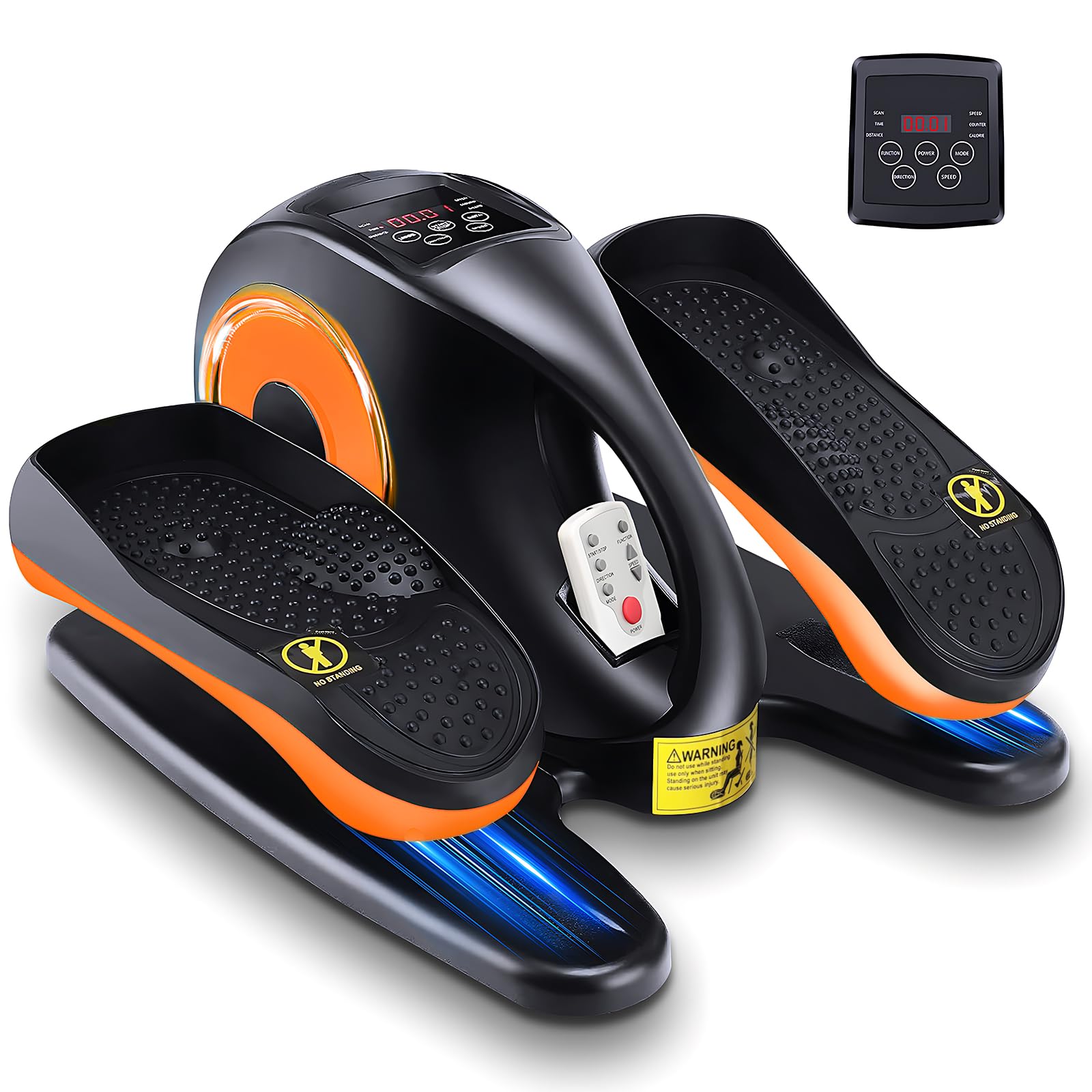 Mini Eliptica Pedales Eliptica Estaticos Personas Mayores, Pedaleador Electrico, Bicicleta Eliptica Fitness para Casa, Ejercitador de Piernas para Ancianos y Adultos
