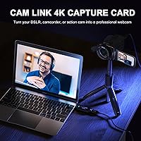 Vista 3 de Cam Link 4K, tarjeta de captura HDMI USB 3.0, tarjeta de captura de cámara externa para DSLR, videocámara, cámara de acción como cámara web