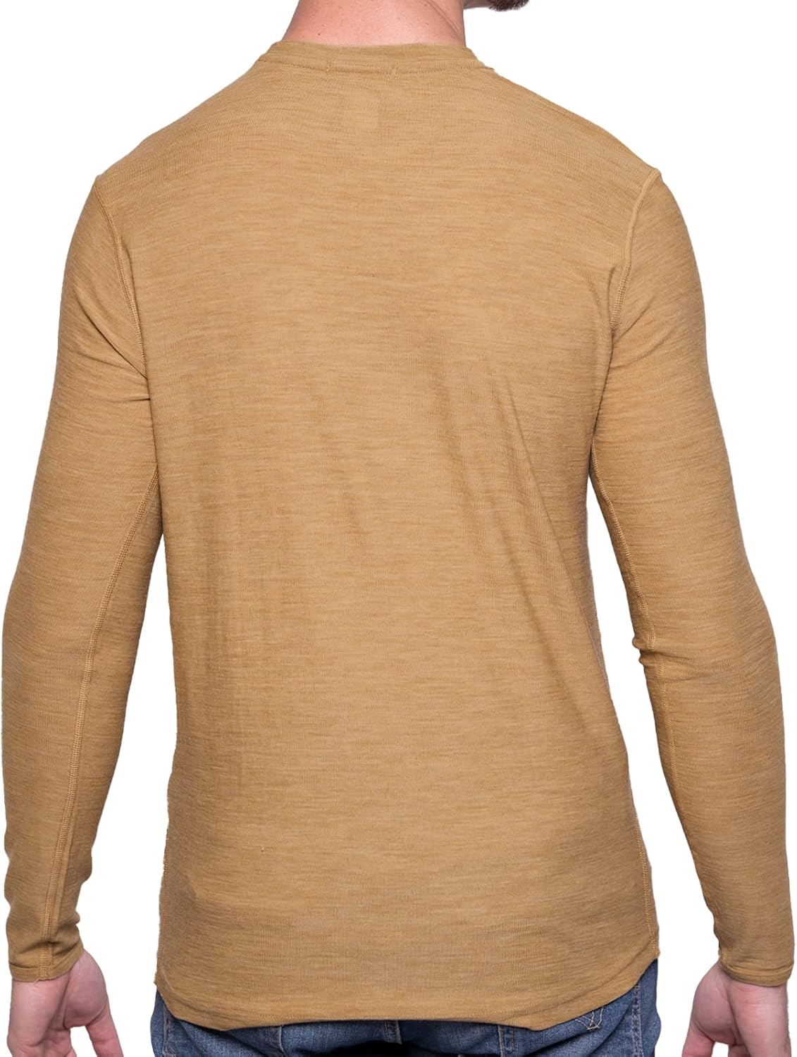 MERIWOOL Mens 100% Merino Wool Base Layer Lightweight Long Sleeve Thermal Shirt