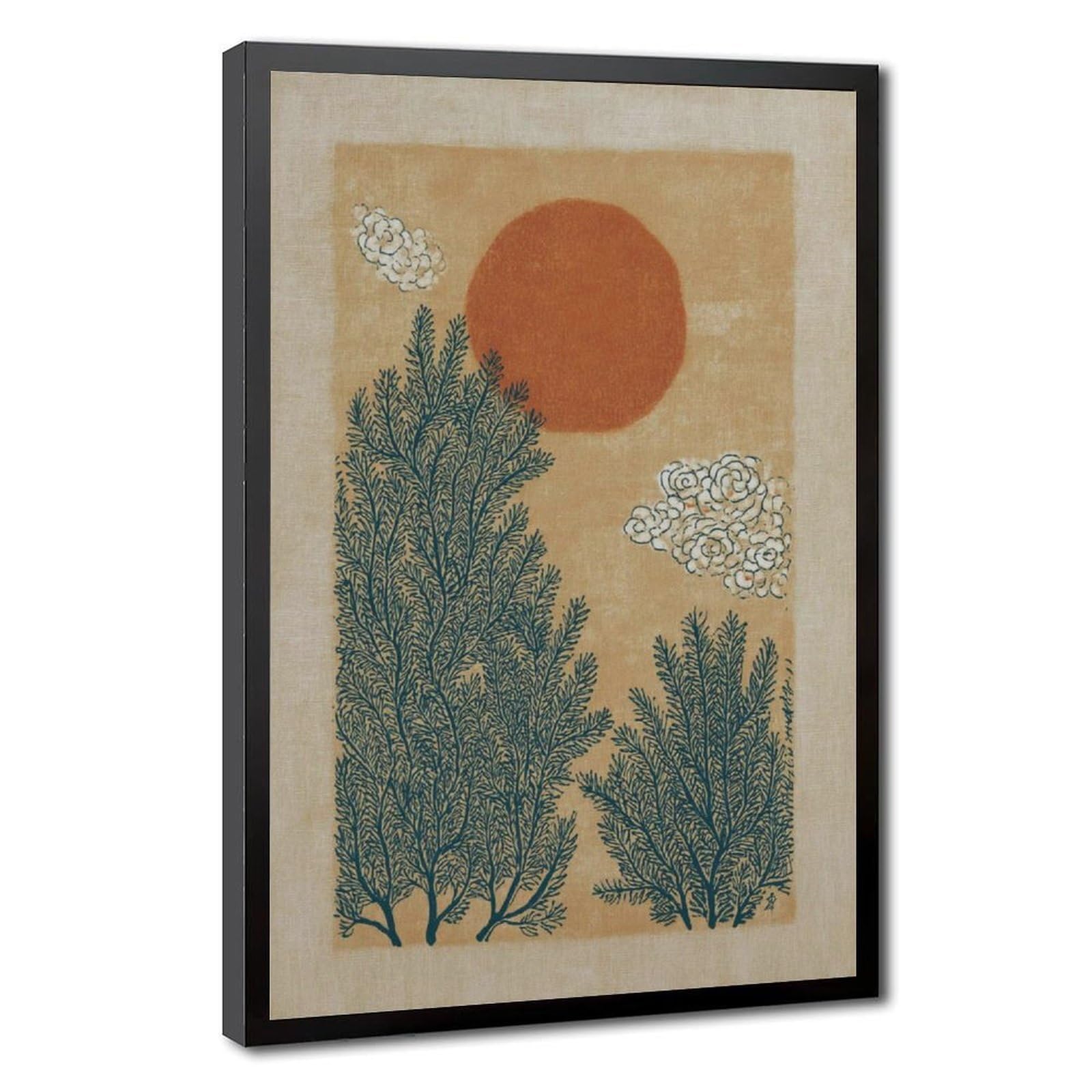 Affiche rétro botanique médiévale en toile arche 50x75 cm - 8