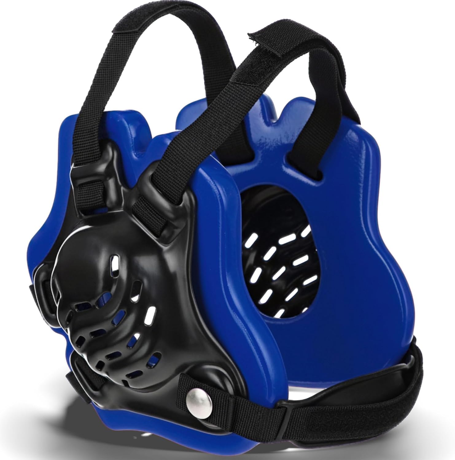 Wrestling Headgear Youth Kids Head Gear with MMA Cup Earguard for Men Youth Boxing MMA BJJ Jiu Jitsu Black Blue 1