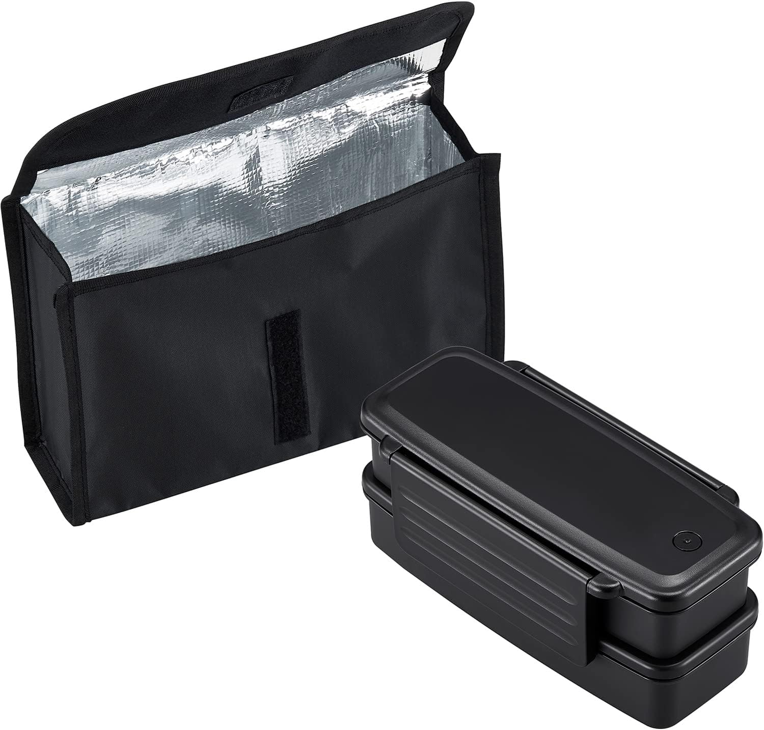 OSK BLW-18HE Monotone Lunch Box, 2-Tier Cooler Case, Made in Japan