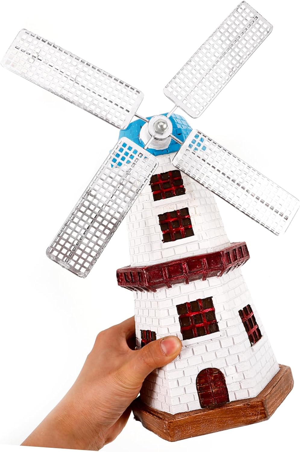 Rustic Desktop Windmill Ornament Vintage Style Windmill Decor for Home and Office Unique Craft Sculpture for Living Bedroom European Home Decor Accent