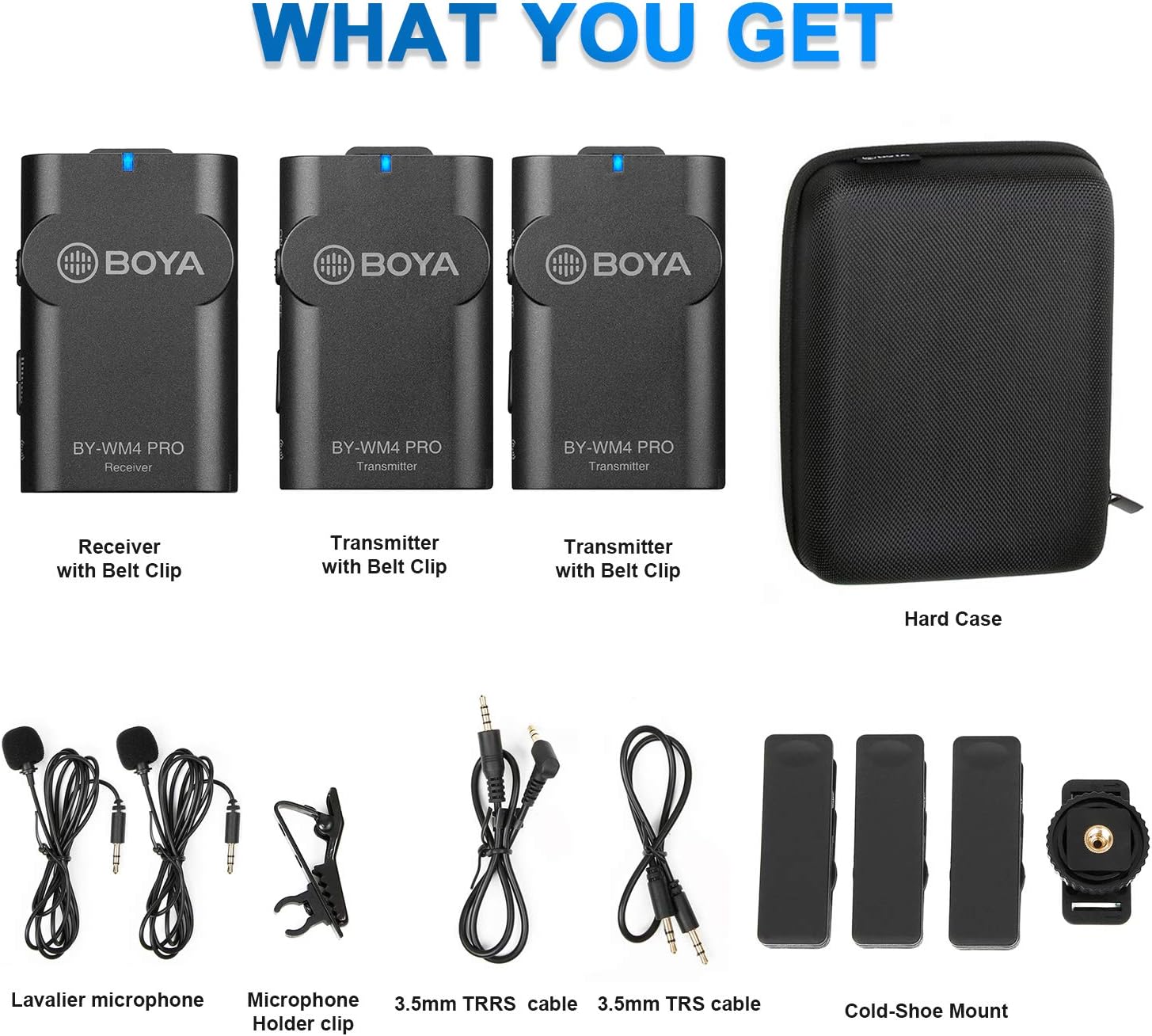 Hоttеѕt Sаlеѕ 2.4GHz Wireless Lavalier Microphone System, BOYA Wireless Lapel Mic with Hard Case Compatible with DSLR Cameras, Camcorders, iPhone, Android Smartphones, and Tablets for YouTube Facebook Vlogging