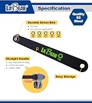 LABEAR- Low Profile torx Set, Low Profile torx, TORX 5-Piece Ultra Low Profile Offset Screwdriver Set, Star, 90 Degree Straight Slim Plate for Tight Area, T20, T25, T27, T30 & T40, EDC Screwdriver