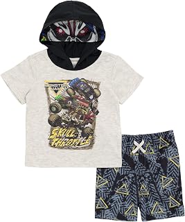 Son-uva Digger Zombie Grave Digger Cosplay T-Shirt and Mesh Shorts Outfit Set Toddler to Big Kid