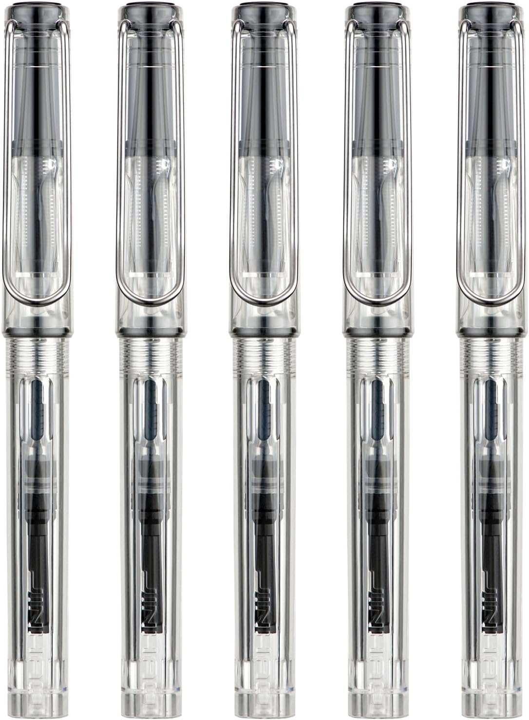 JINHAO 82 Fountain Pen - Extra Fine Iridium Nib, Transparent Coffee Acrylic