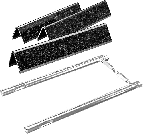 Hisencn 7635 Barras aromatizantes y quemador de parrilla 69785 para Weber Spirit I y II 200 con control frontal superior, Spirit E210 E220 S210