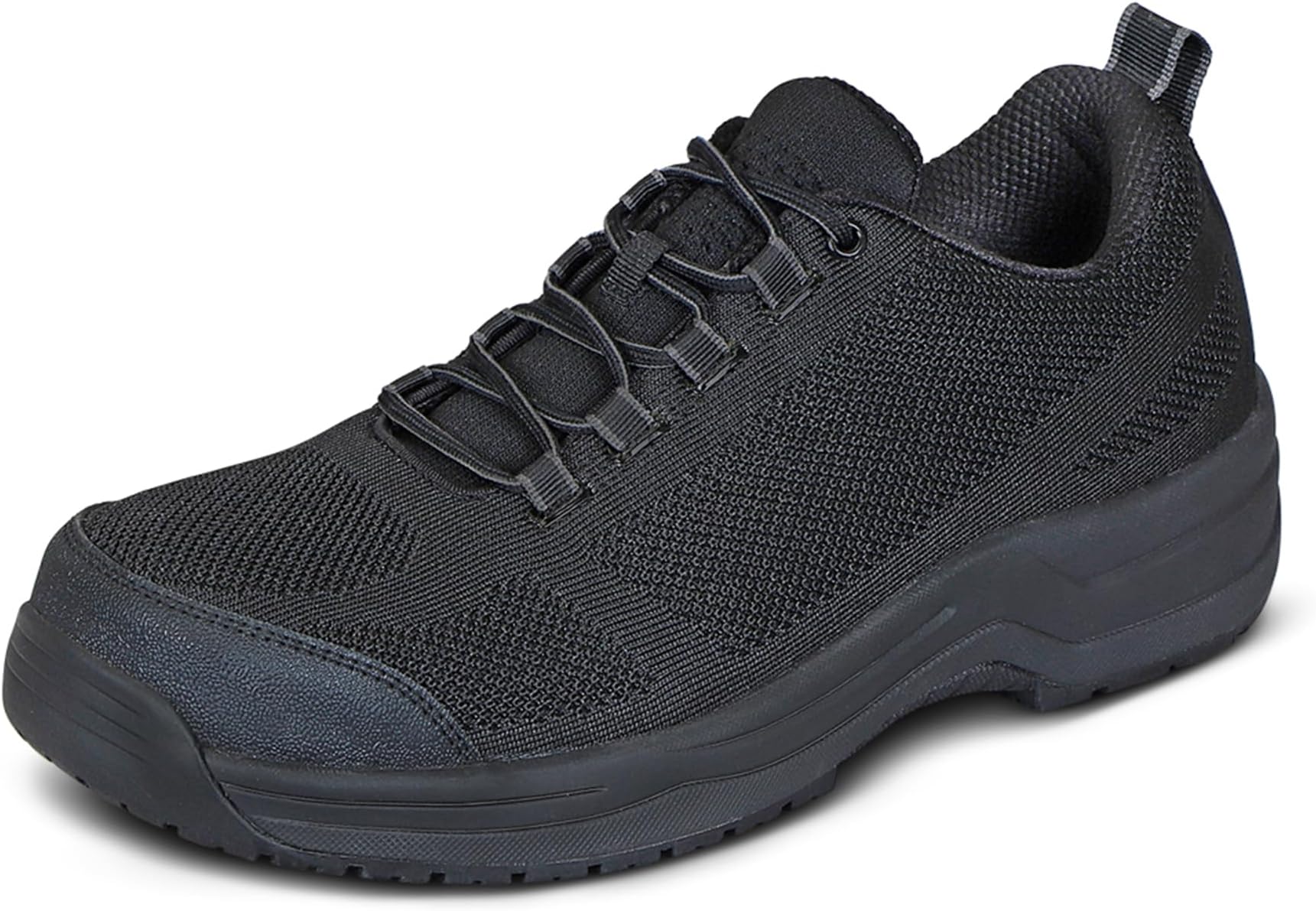 Men's Orthopedic Cobalt Safety-Rated Slip-Resistant Work Shoe