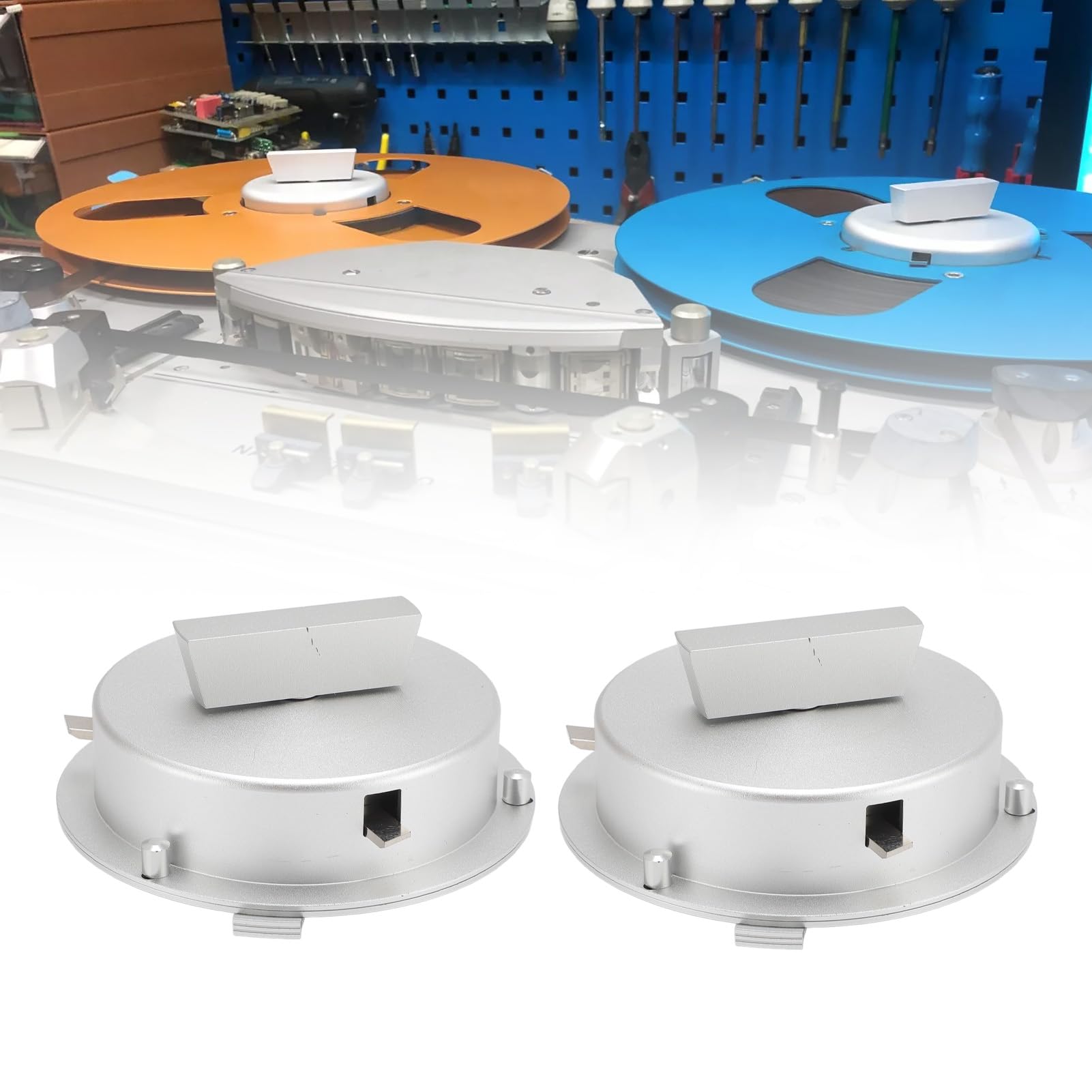 Aramox NAB Reel Hub Adaptador, 2 Unidades Aleación de Aluminio