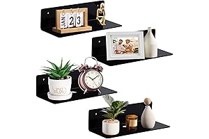 Acrylic Floating Shelves Adhesive Damage-Free