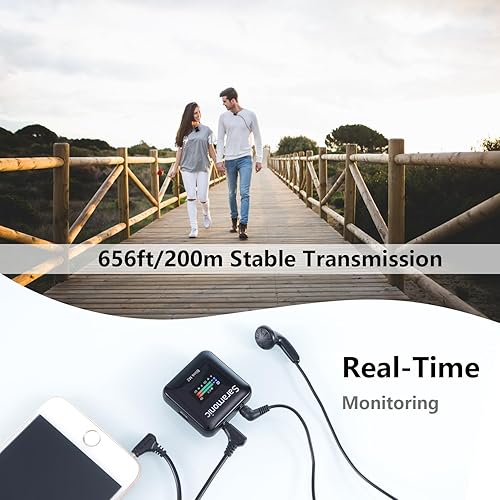 Miniatura 5 de Saramonic Blink M2 - Micrófono inalámbrico Lavalier para cámaras, grabación integrada, rango de 656 pies, duración de la batería de 12 horas,