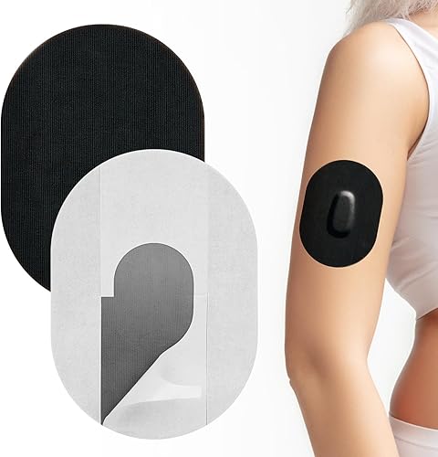 Miniatura 1 de Paquete de 20 parches adhesivos Dexcom G6 impermeables  Parche Dexcom G6 de larga estancia sin pegamento en el centro, cinta CGM de papel precortada