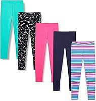 Vista 1 de Tienda Essentials - Leggings para bebés, niñas y niñas pequeñas (antes Spotted Zebra), paquete múltiple