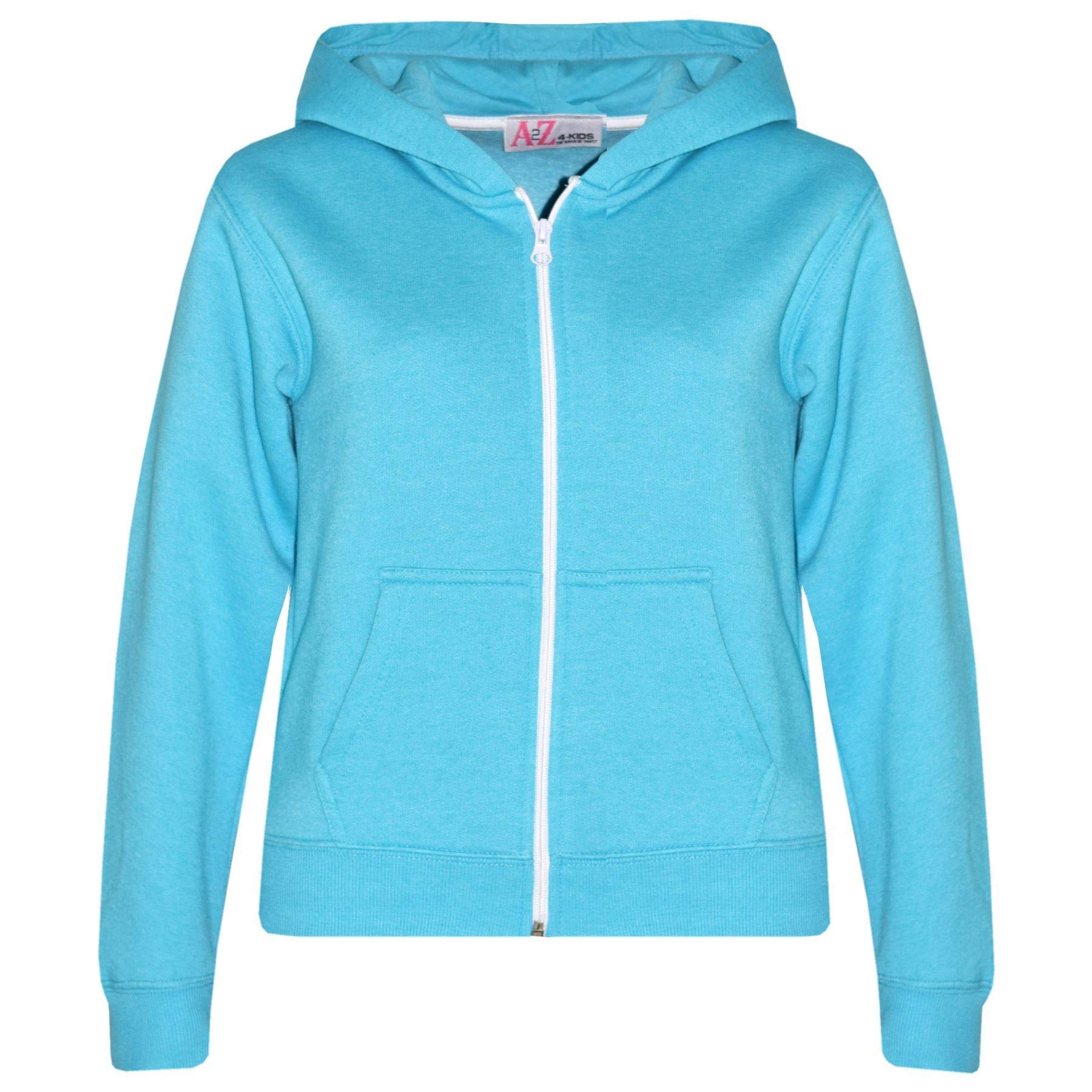 A2z 4 Kids Aqua Tie Dye Full Zip Hoodie - Zipper 13.