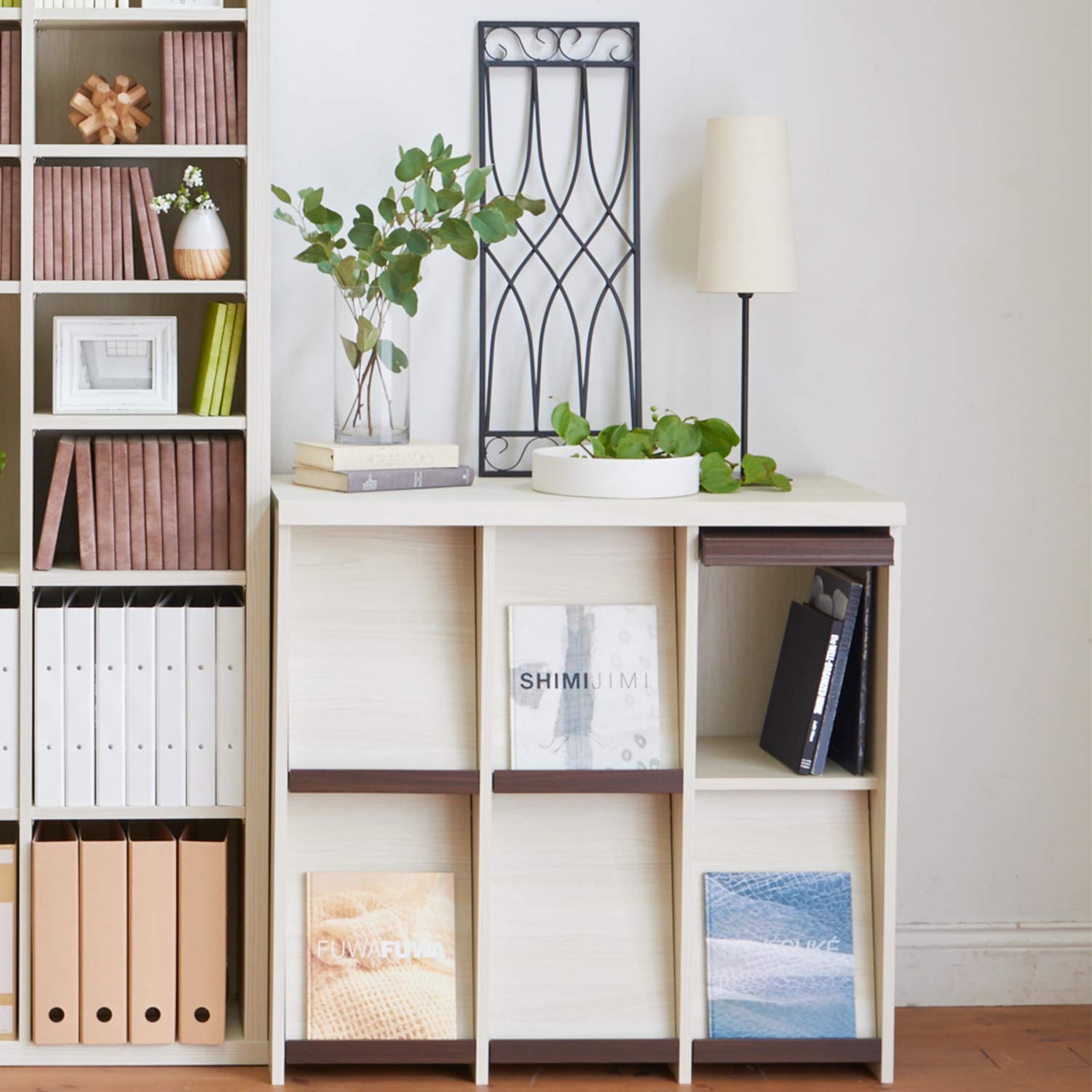 Amazon｜白井産業 前面に雑誌などをディスプレイできるフラップ