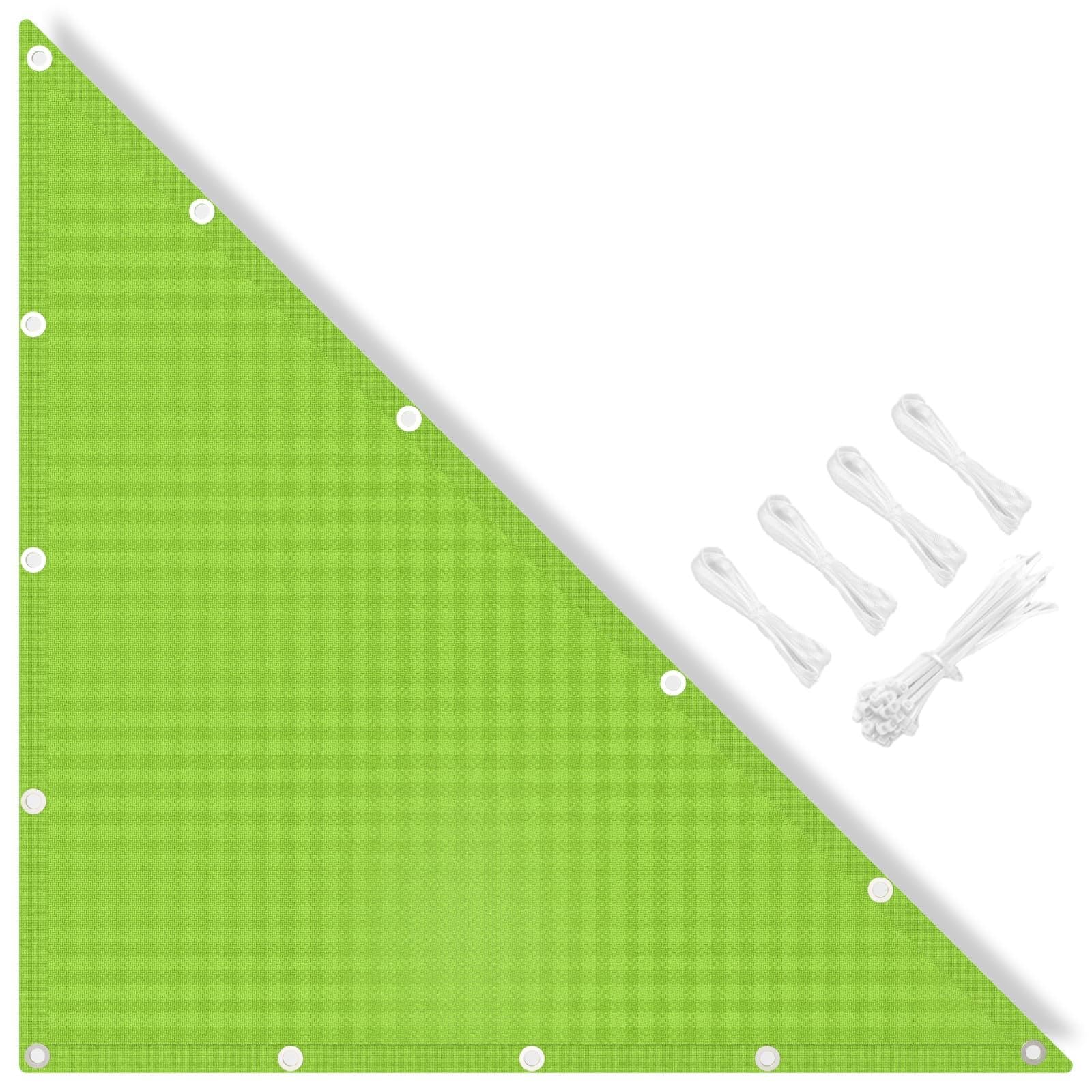 MissYolo Triangle Sun Shade Sail Waterproof 3x4x5M - Outdoor Right Angle Sun Shade Canopy with 95% UV Protection for Backyard, Pool, Patio & Garden Activities and Family Use-Dark Green — image 1
