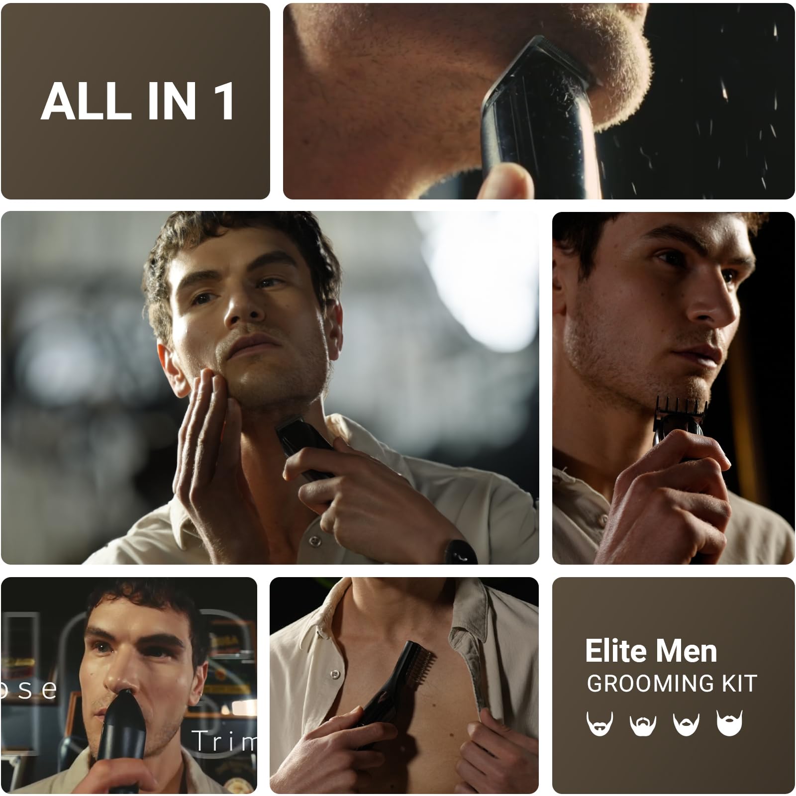 Beard Trimmer Kit - 12-in-1 Grooming -2