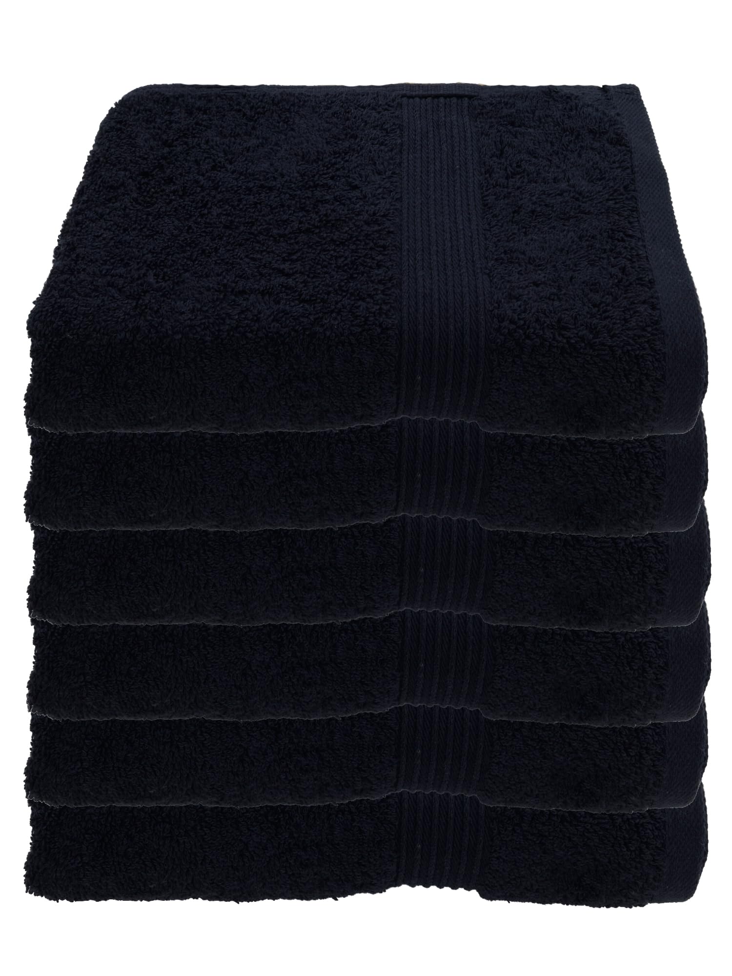 Julie Julsen Set van 12 handdoeken, inclusief 2 badlakens, 4 handdoeken en 6 gastendoekjes, 600 g/m², zwart-goud, 100% katoen, Öko-Tex-standaard 100 gecertificeerd, zacht en absorberend