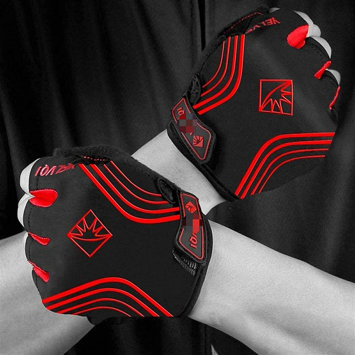 Fahrradhandschuhe, Halbfinger-Handschuhe, Fahrradhandschuhe, Sporthandschuhe, Gewichtheberhandschuhe, Trainingshandschuhe für Herren und Damen, Fitness-Handschuhe mit voller Handfläche
