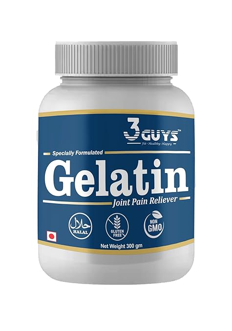 3 Guys Gelatin Powder for Joint Pain, 300 Gram