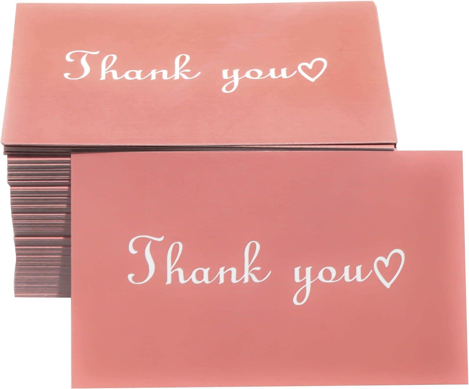 RXBC2011 100 Little Thank You Cards Handwritten Lettering Design Bulk Thank you