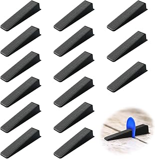 20 Pcs Fence Panel Plastic Wedges Stop Fence Rattling Clips Black Tile Wedges for Repair, Laying Ceramic
