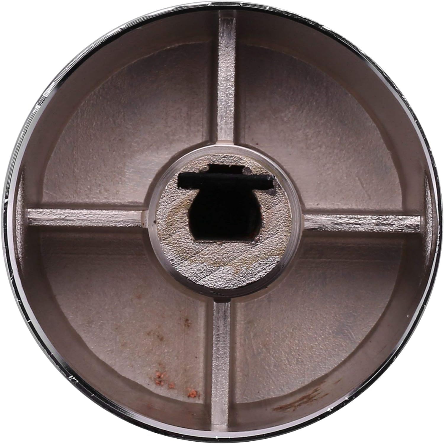 Set 4 Manopole Per Piano Cottura A Gas – Diametro Interno 6mm, In Metallo Argentato, Resistenti Al Calore
