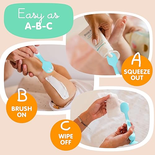 Miniatura 5 de Bumco - Espátula de crema para pañales, aplicador de crema para pañales, pasta de glúteos sin BPA, aplicador de crema suave y flexible, espátula de