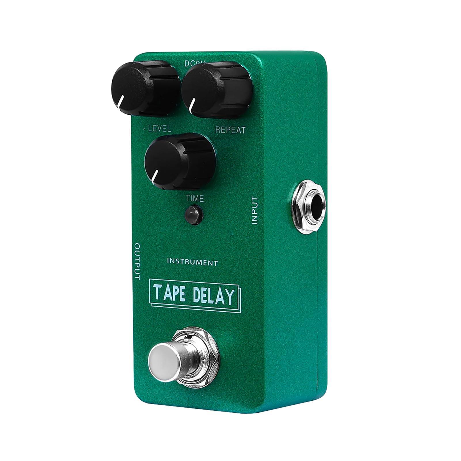Luocute Effektpedal für E-Gitarre, Tape Distortion Delay mit Analogem Trockensignal, Digital für Saubere Verzerrte Signale, Ganzmetallgehäuse, E-Gitarren-Delay-Reverb-Effekte