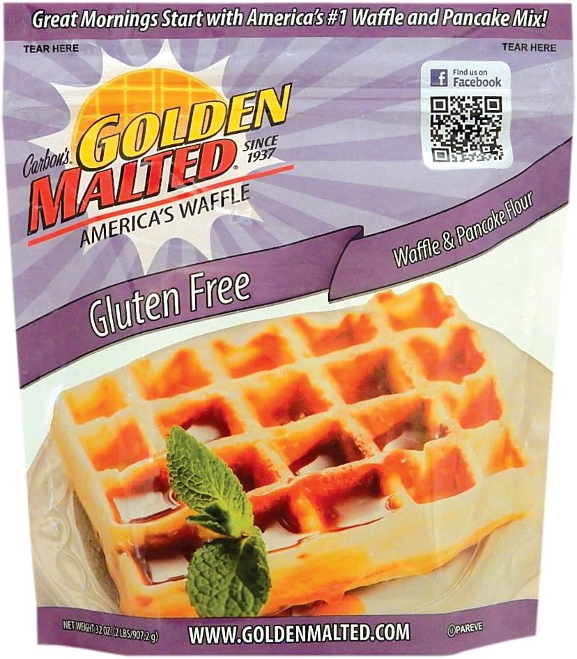 Carbon's Golden Malted Gluten Free Waffle and Pancake Mix