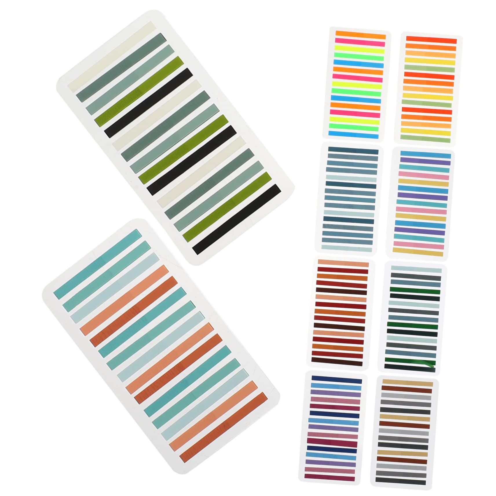 Uonlytech 5 Set Adesivi Marcatori Di Pagina Nota Le Strisce Di Lettura Evidenziare Verde Cartoleria Rimovibile Rosa Forniture Indice Schede Massa Appiccicoso L'animale Domestico 10 Pezzi * 5