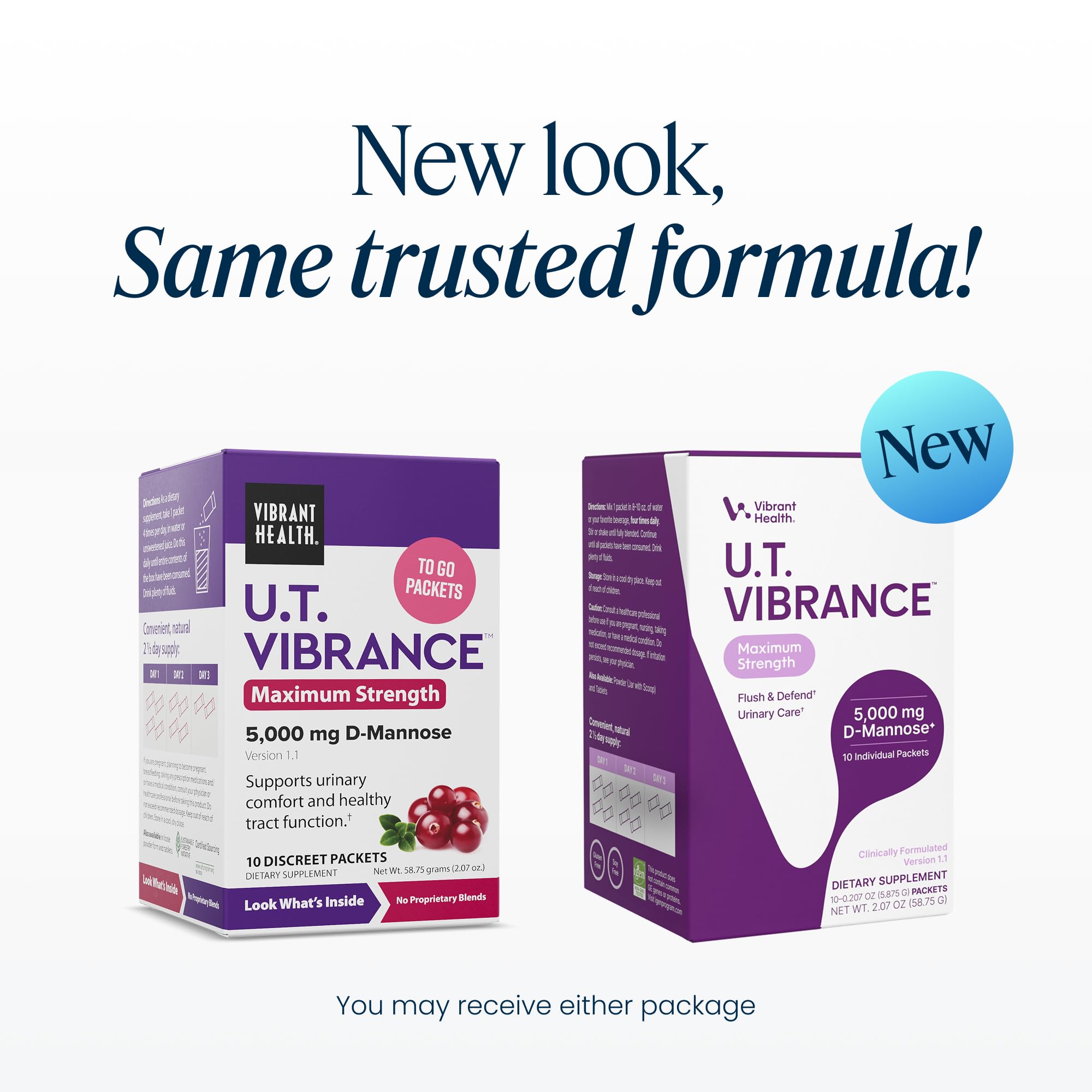 Vibrant Health U.T. Vibrance Stick Packs, 5000 mg D-Mannose — Amazon image 2
