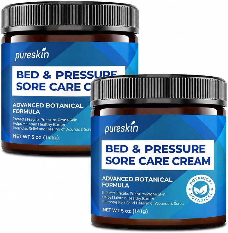 PURESKIN Creme para cuidados da pele, com aloe vera, aveia, manteiga de karité, ceramidas e pantenol, 2 potes de 141 g