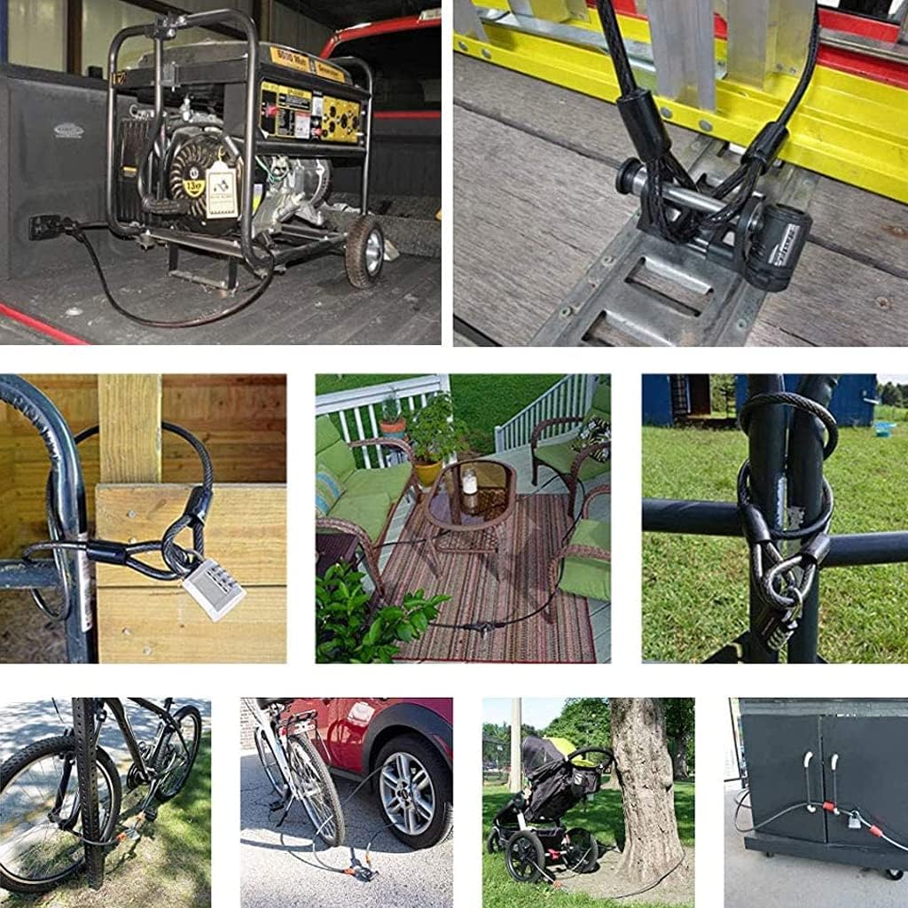 1.8m Bicycles Cable Road Bicycles Anti-Theft Security Steel Wire Rope Cable Flexible Steel with Rings End Road Bike Rope Universals