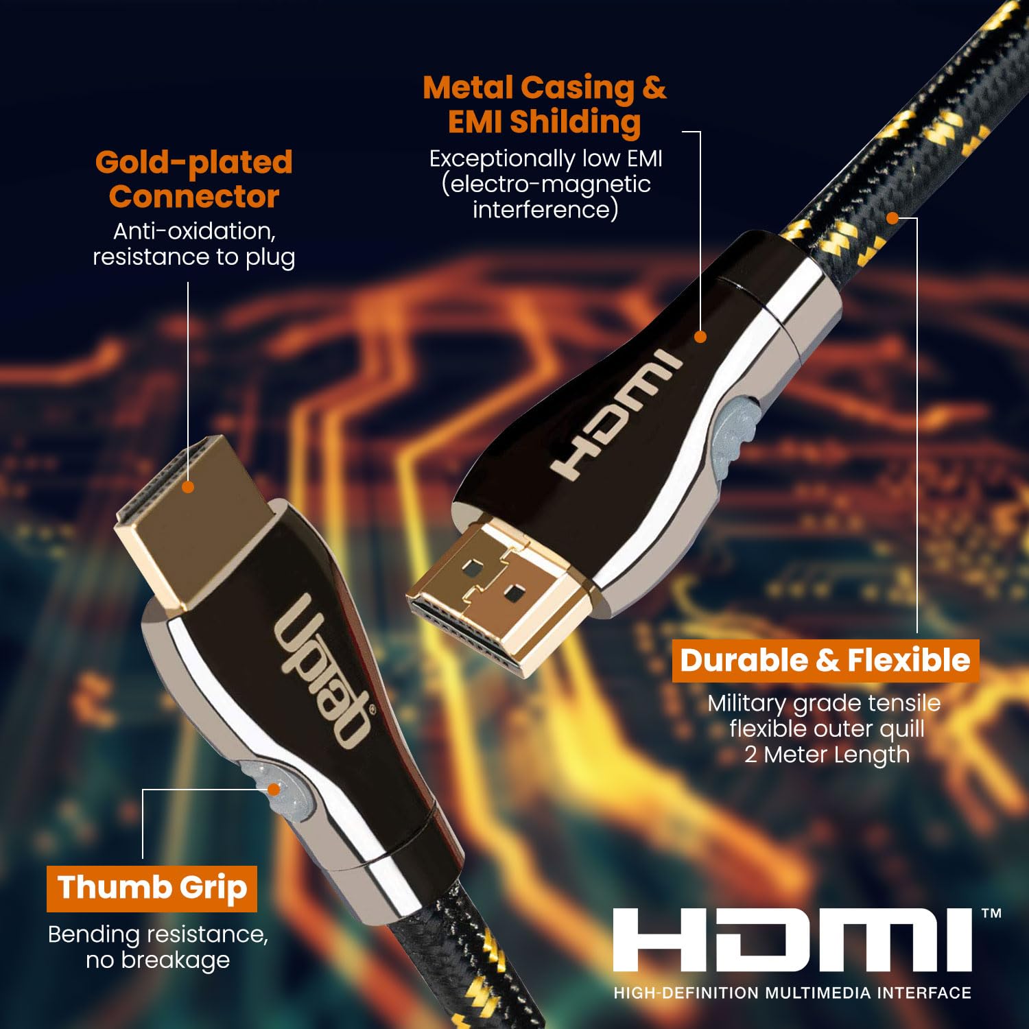 Certified HDMI Cable 10FT (HDMI 2.1 10K 8K) Ultra High Speed HDMI HDR 48Gbps eARC VRR Dolby Atmos Vision for PS5 Xbox Series X RTX 4090 Apple TV 4K Roku Fire Sony LG (10FT/3M) 3 71tPflpGpCL. SL1500