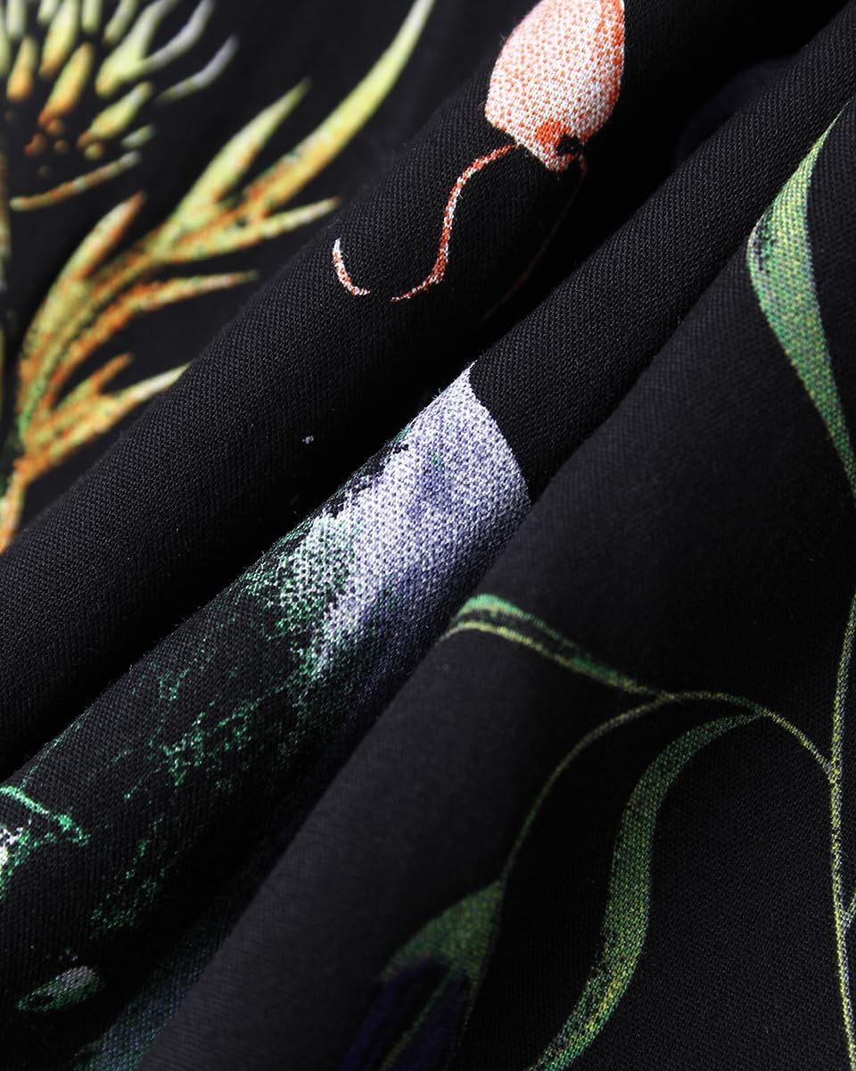 Womens Summer Dresses Mystical Gothic Maxi Dress Women's Casual V Neck Sleeveless Sundresses Beach Outfits for Woman, Large Black - Image 6