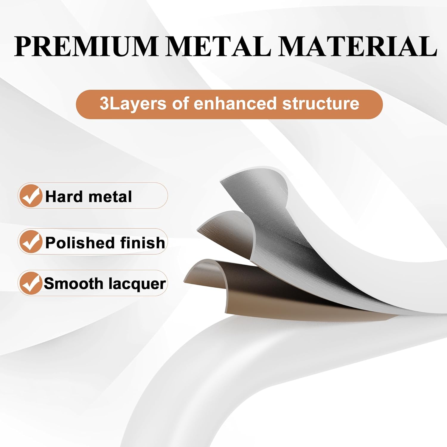 HBTower 4 Step Ladder, Folding Step Stool with Tool Platform, Convenient Handgrip Sturdy Steel Ladder, 330lbs/150 kg Max Load, White - Image 3