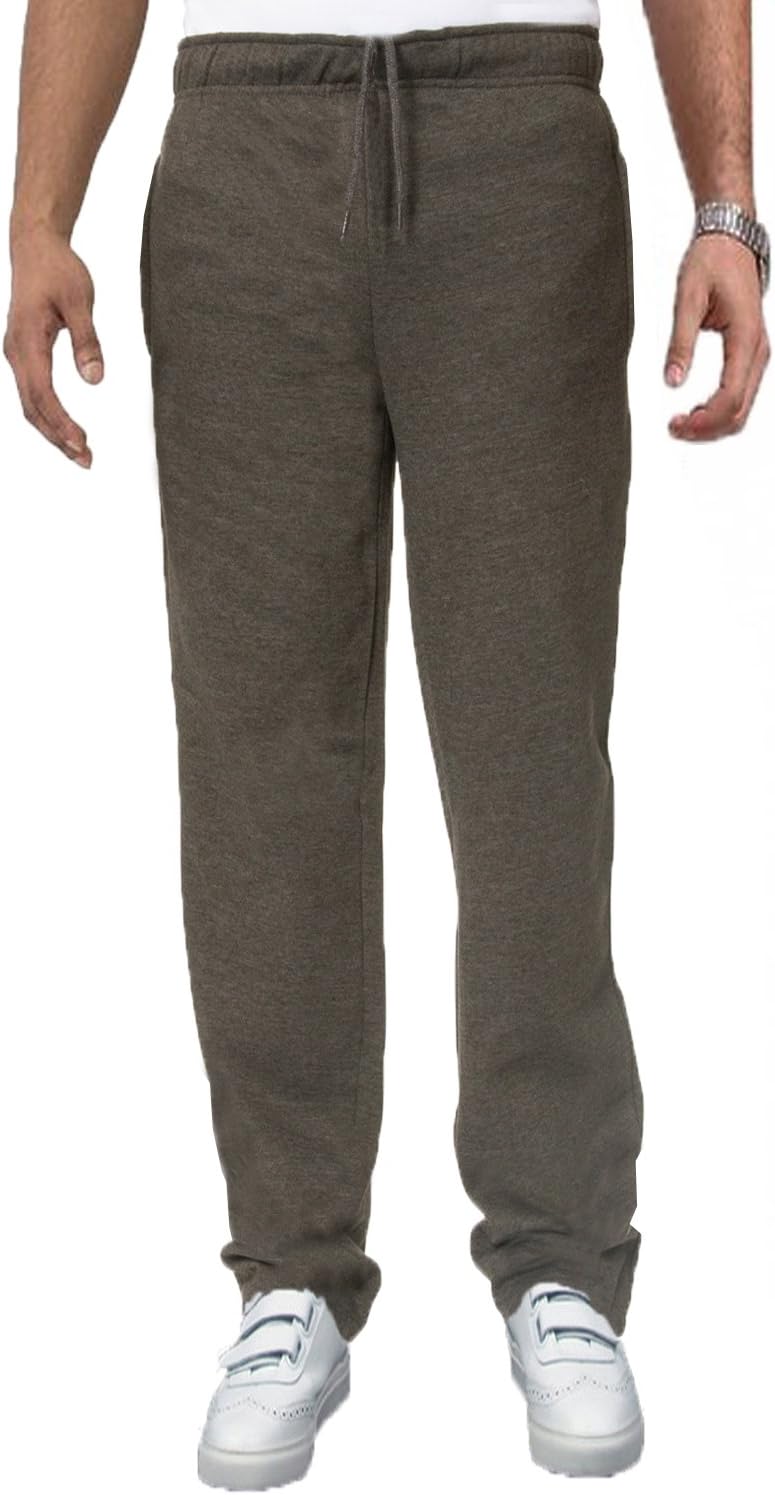Carabou Jogging Bottoms Mens Elasticated Waist Trousers Drawstring Joggers