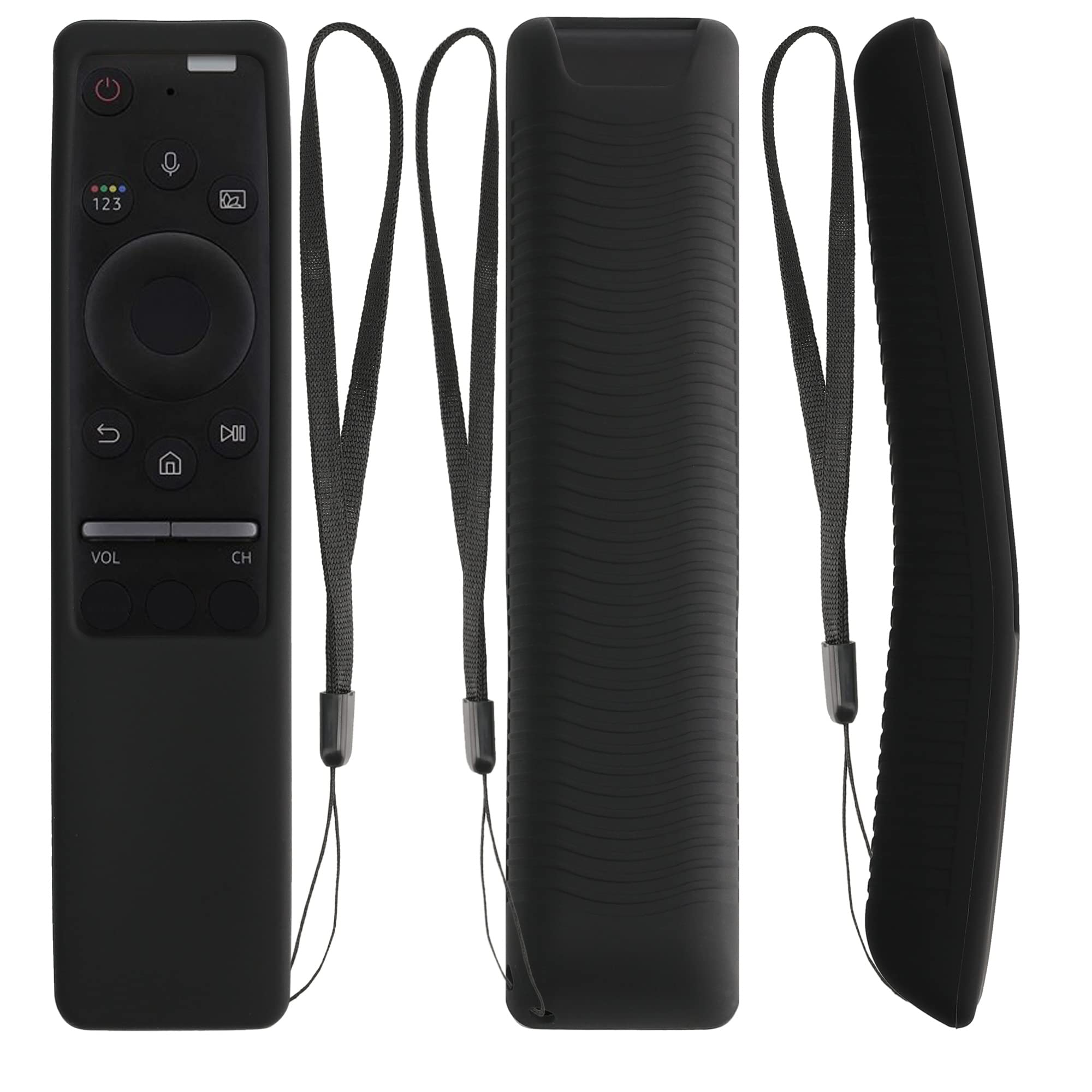 Custodia Silicone Telecomando Samsung BN59-01274A BN59-01330B Cover Antiscivolo Nero