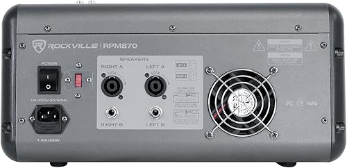 Miniatura 8 de 2 Rockville RSG15 15 3-Way 3000w DJPro Audio Altavoces PA + Mezclador alimentado+Cables