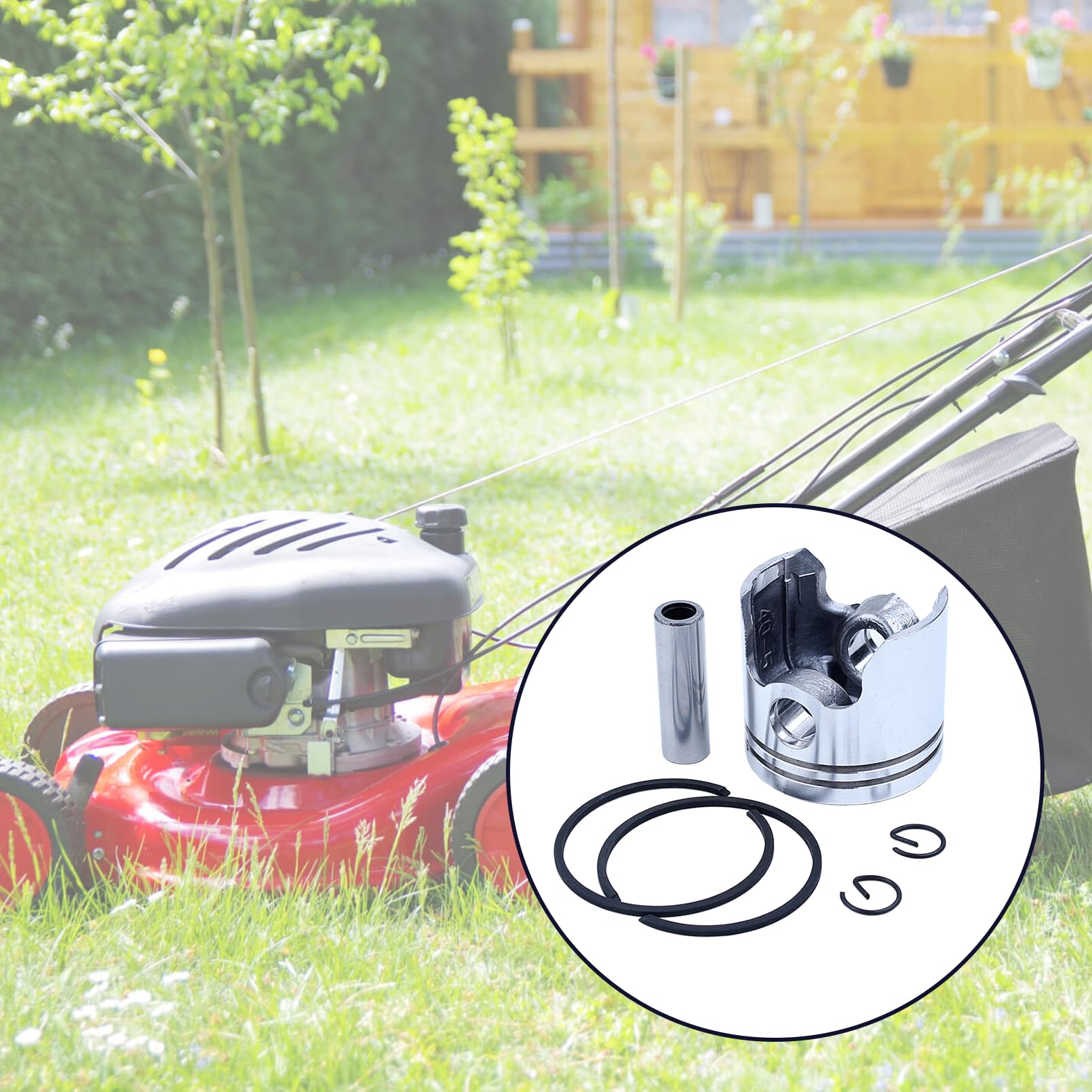 40 mm Kit de Pistón para 40-5 43Cc Bc430 CG430 1E40F-5 Mitsubishi Tl43 motores, con juego de juntas, repuestos para desbrozadora/cortabordes