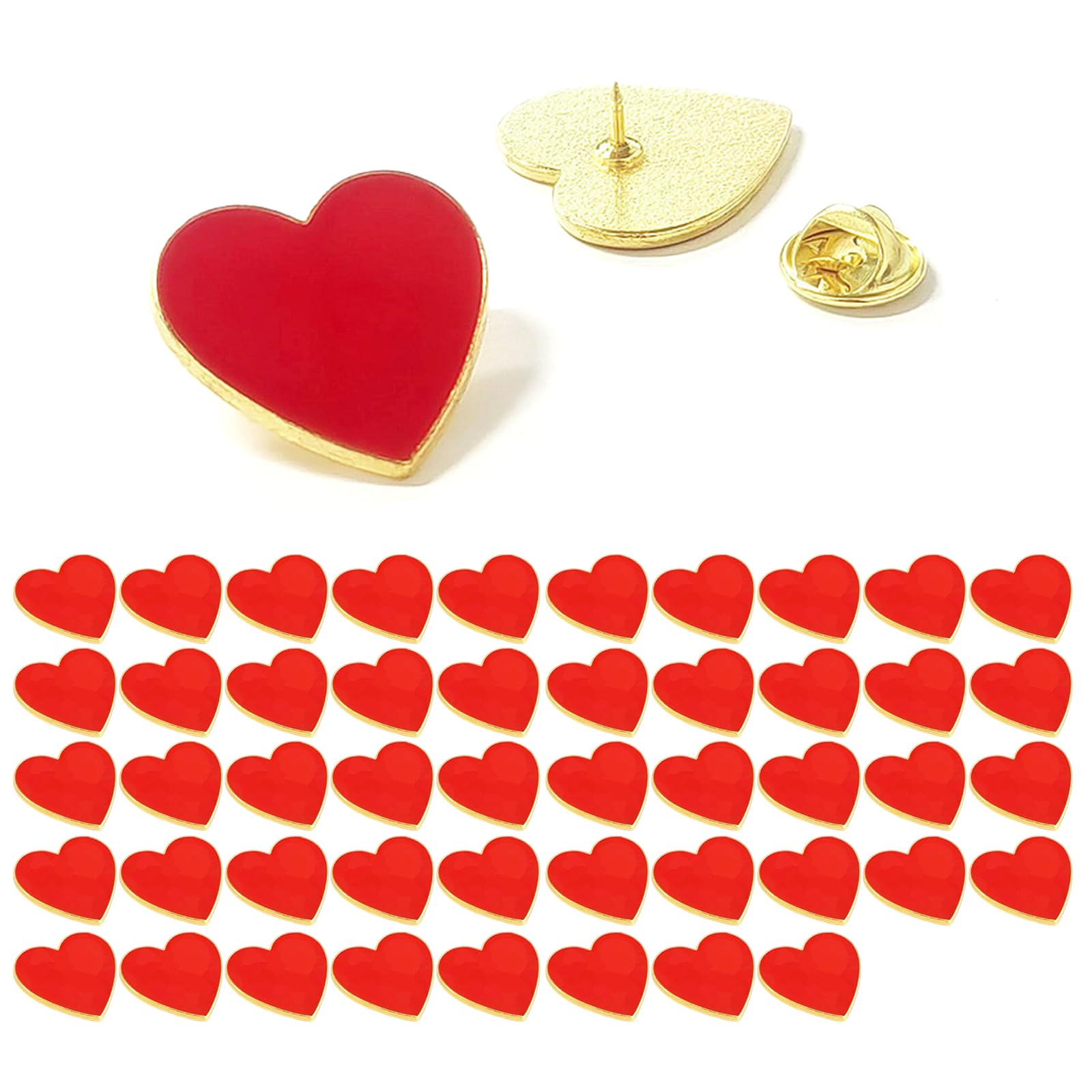 Herz-Brosche für Damen und Herren, aus Legierung, Gold, Silber, für den täglichen Gebrauch, modisch, Hochzeitsbrosche