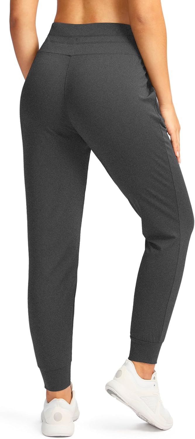 G GRADUAL Women's Joggers Pants with Zipper Pockets High Waisted Sweatpants Athletic Tapered Pants for Women Lounge Workout - Image 3