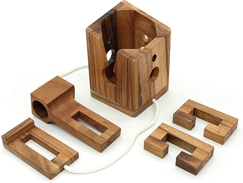 Miniatura 8 de BSIRI Regalos rompecabezas de botella de vino, juegos para adultos, fiesta, rompecabezas duro, juegos de mesa para adultos, amantes de la caja,