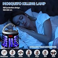 Vista 5 de Paquete de 2 unidades 3 en 1 Extractor de insectos con USB recargable, asesino de mosquitos, repelente portátil resistente al agua, para interiores