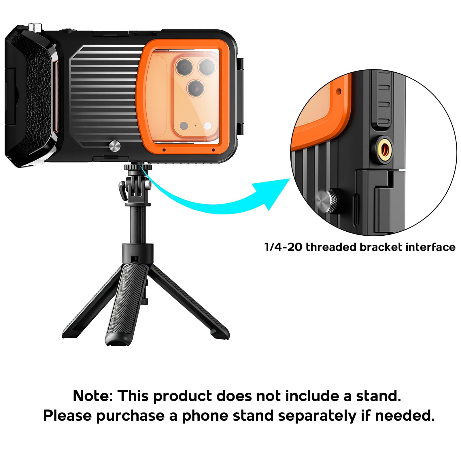 BDIG Custodia subacquea Compatibile con iPhone 17/17 Air/17 Pro/17 Pro Max/16/16 Plus/16 Pro/16 Pro Max/15/14, IP68, custodia impermeabile per Immersioni snorkeling, surf, foto e video [15m/50ft]
